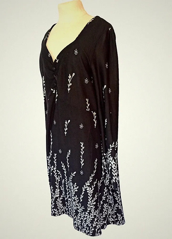 Stella Morgan Kleid Schwarz Weiß 💙 Damen T354G Größe -40-passt 38,40,S