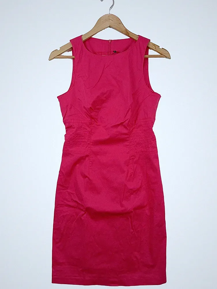 STILE BENETTON Etuikleid Damen Kleid Gr. DE 36 pink Casual-Look