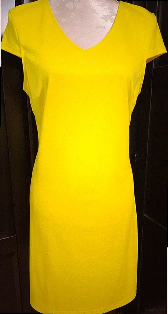 "STREET ONE" Damen Etui Kleid Gr. S 42, Gelb, Jersey Kleid, sehr guter Zustand!