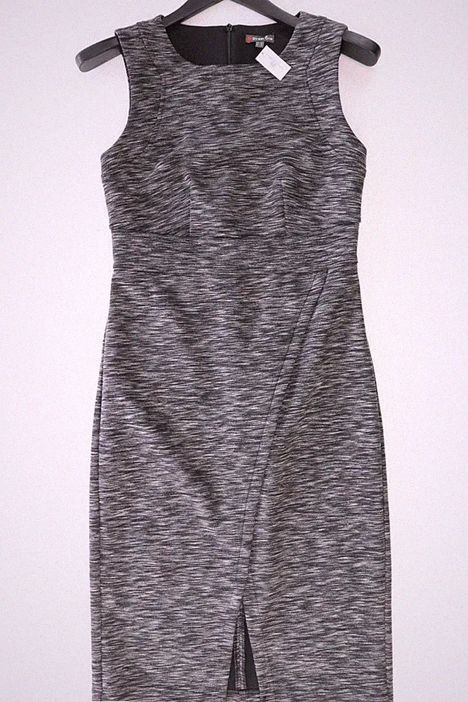 ✨ Street One Etuikleid Regular Kleid für Damen Gr. 34, XS Ärmellos grau ✨