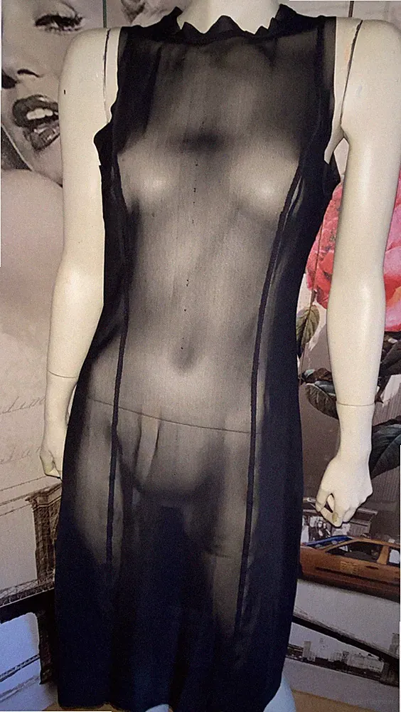 Sündhaftes ITAL. Träumchen Kleid edel sehr elegant SEHR SEXY 34 36 SCHELLA KANN