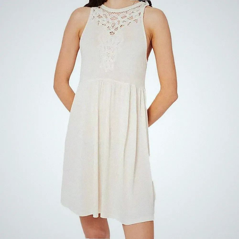 Superdry Damen Vintage Lace Racer Kleid für den Sommer S
