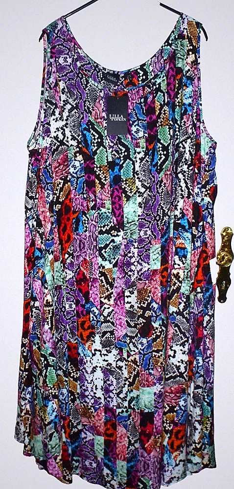 Superschönes ärmelloses Sommerkleid Gr. 54/56 der Marke ULLA POPKEN