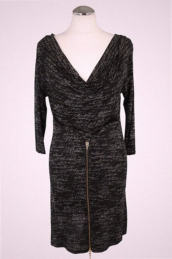 Ted Baker Damen Kleid Gr. 36 (2) Schwarz Etuikleid Dress