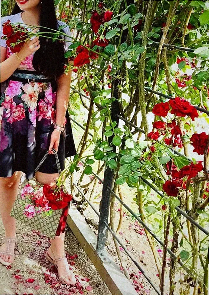Ted Baker Kleid Schwarz mit Blumen, Gr. 3 (38/40) 💕 Ostern