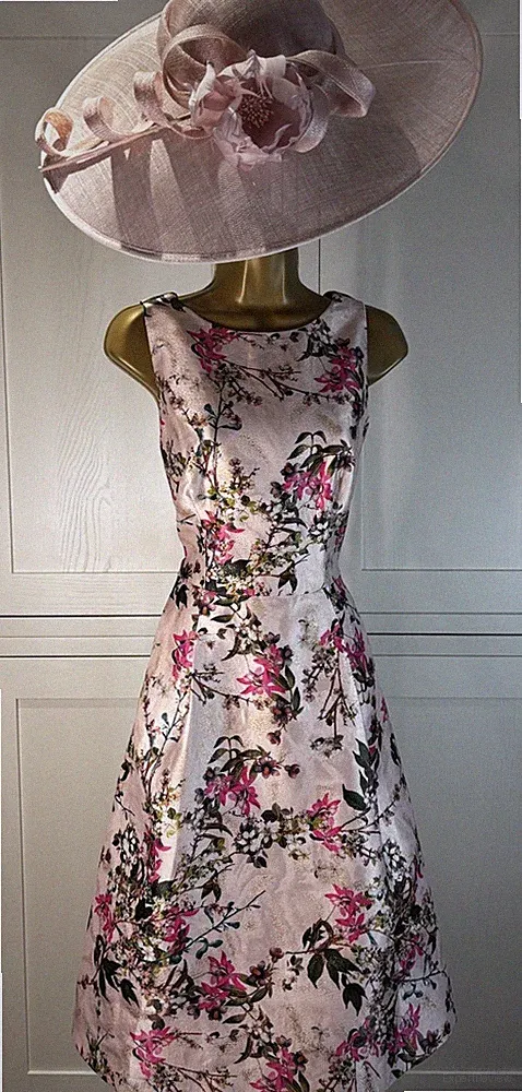 Ted Baker UK 10/12 (3) Kleid Hochzeit Mutter Braut Bräutigam Gast Rennen Kreuzfahrt Party