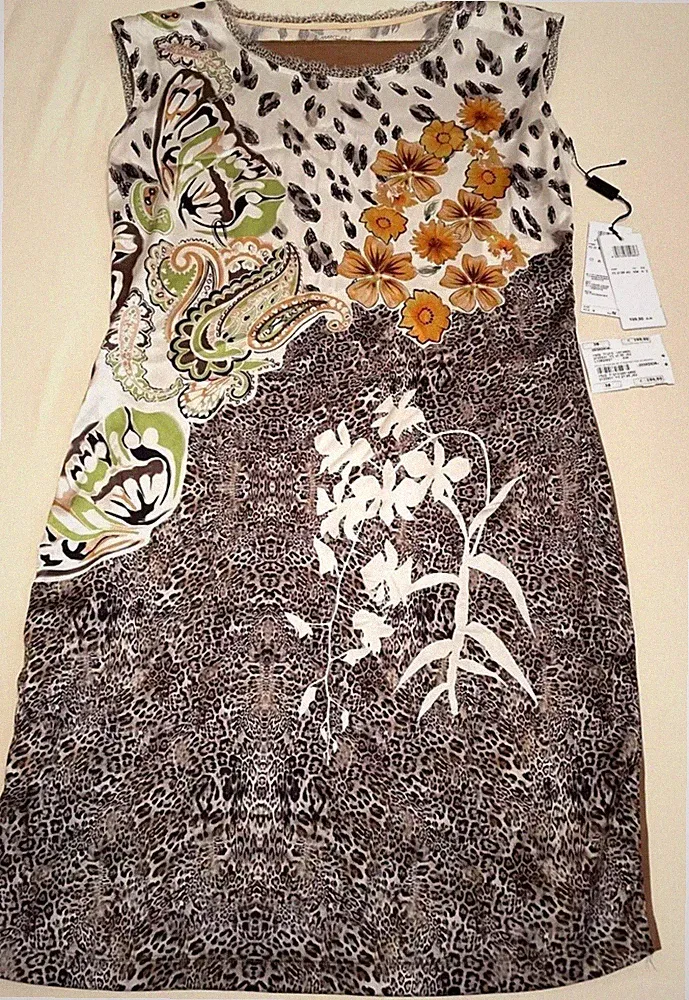 Tolle Sommerkleid von Marc Cain Damen Gr. 38/40 (N3) Mehrfarbig/Neu