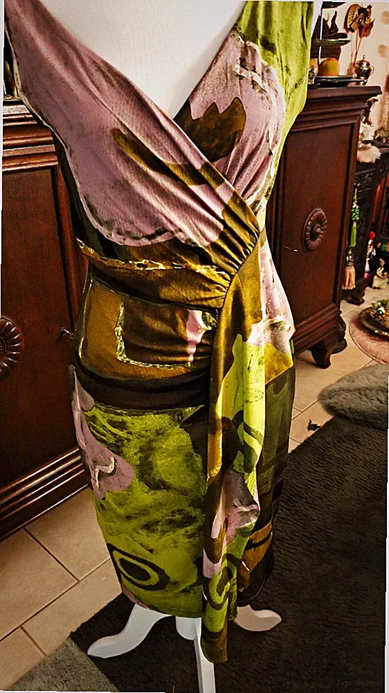 tolles Kleid, neu, gerafft mit seitlichem Volant, Gr.38, schöne Farben