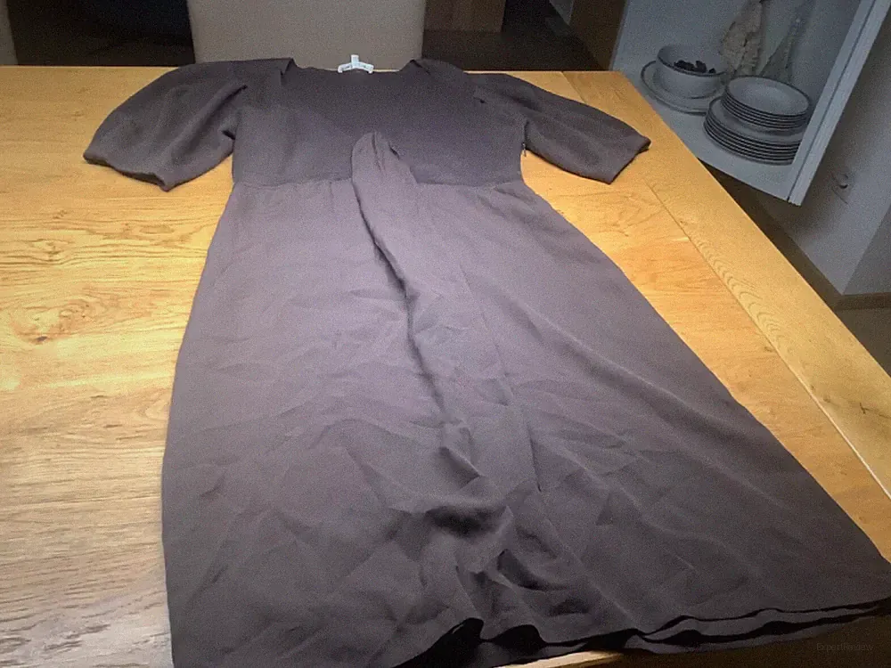 tolles kleid seide mit kaschmir braun Vanessa Bruno 38 neuwertig
