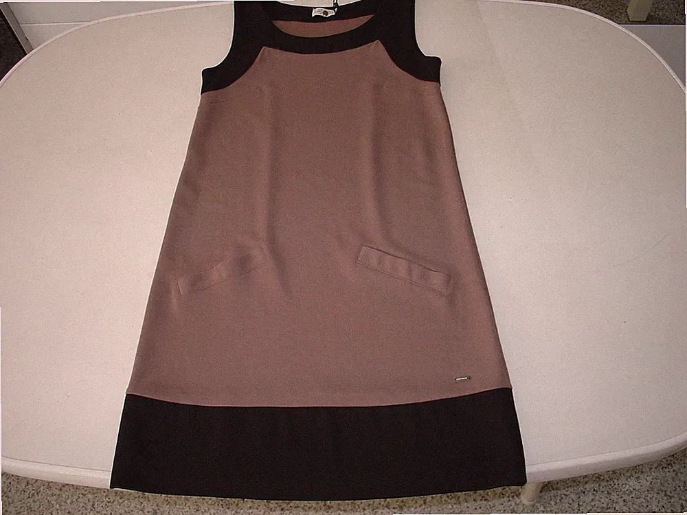 TOM TAILOR Minikleid Hängerkleid, ärmelloses Etuikleid Jerseykleid M(38/40), NEU