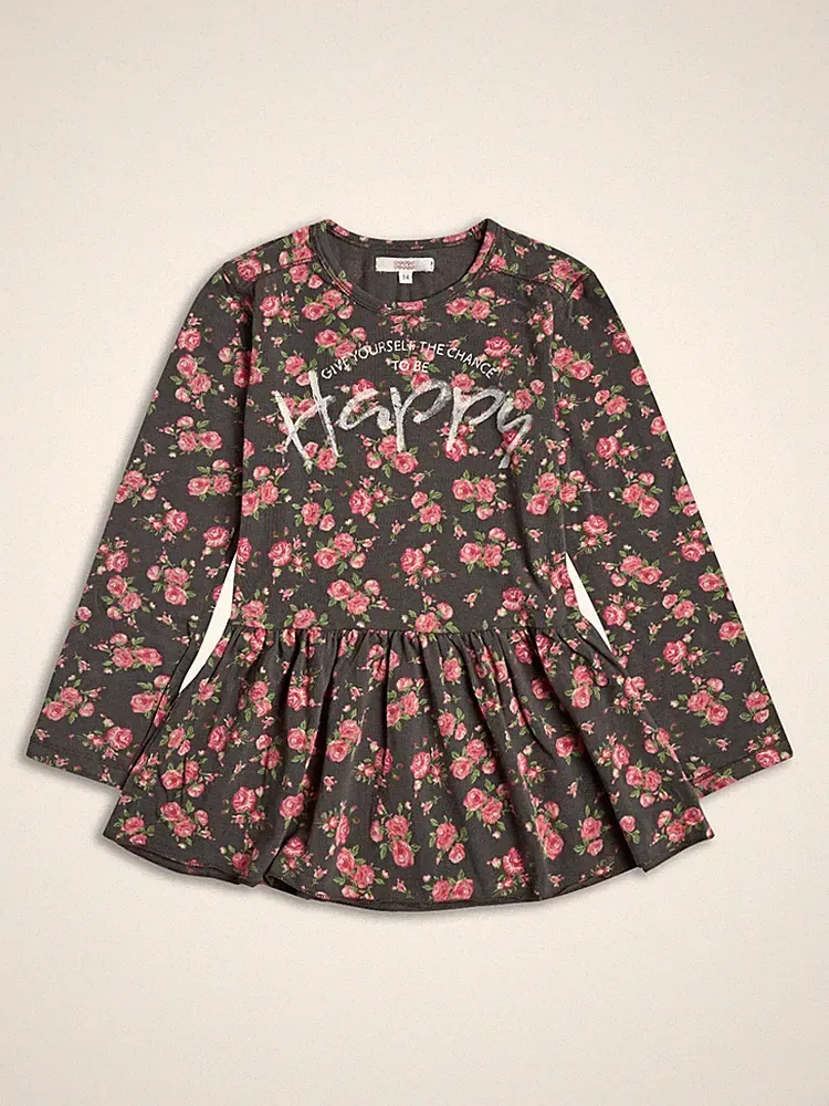 Top Bunt mit Print für Mädchen von Sugar Squad, Größe ab 92 bis 122 cm
