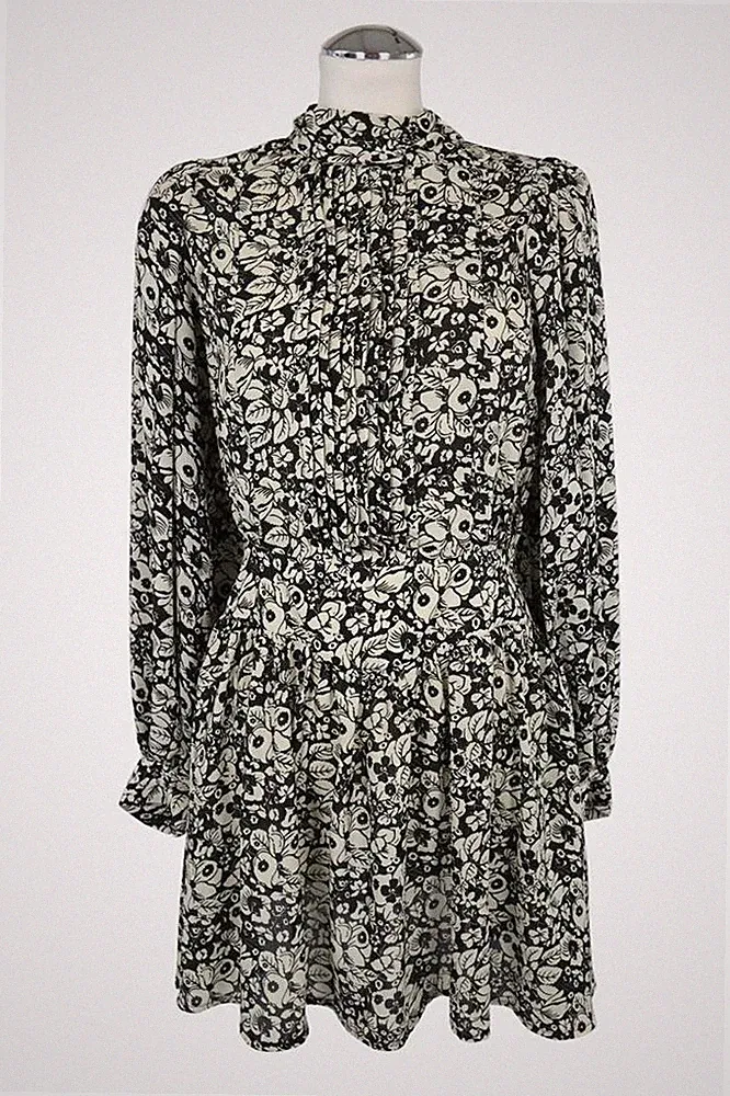 Topshop Damen Kleid Gr. 32 (UK 6) Mehrfarbig Kleid A-Linie Dress