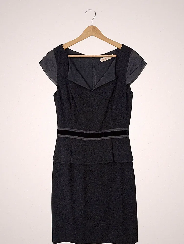 TORY BURCH Etuikleid Damen Kleid Gr. DE 38 schwarz Elegant