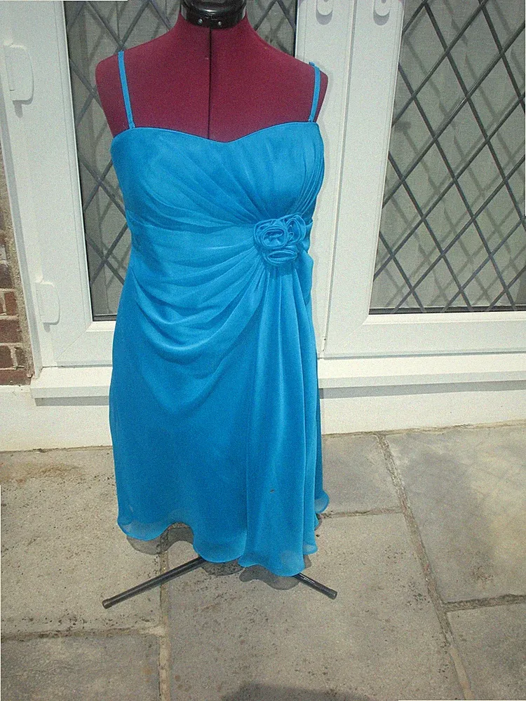 Türkis Debut Kleid Gr. 14 Neu mit Etikett Brautjungfer/Hochzeitsgast/Cocktailparty/