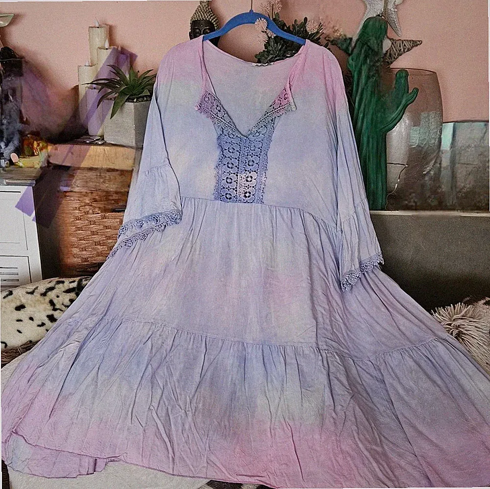 Tunika/ Kleid Regenbogenfarben