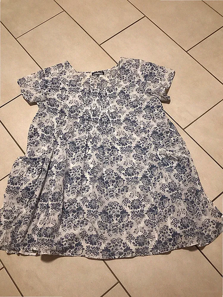 Tunika Kleid Von Himalaya Gr. XL Baumwolle, weit geschnitten luftig