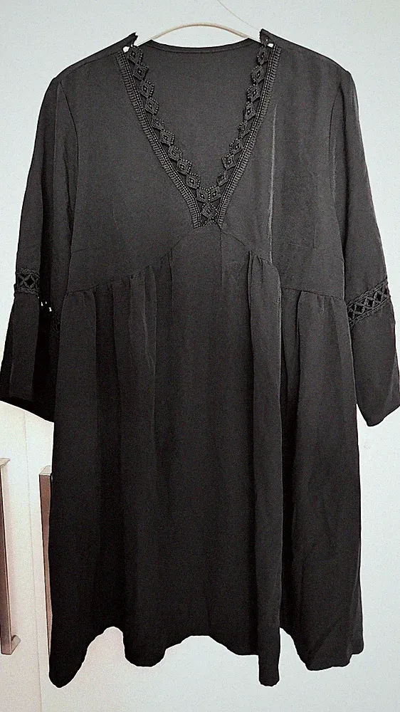 Tunika-Sommerkleid/Strandkleid, A-Linie, Boho, Spitze, XL-46/48, NEU!