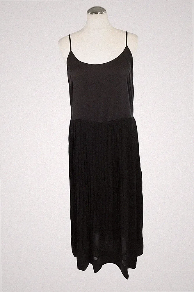 Twinset Milano Damen Kleid Gr. 38 (M) Schwarz Kleid A-Linie Dress