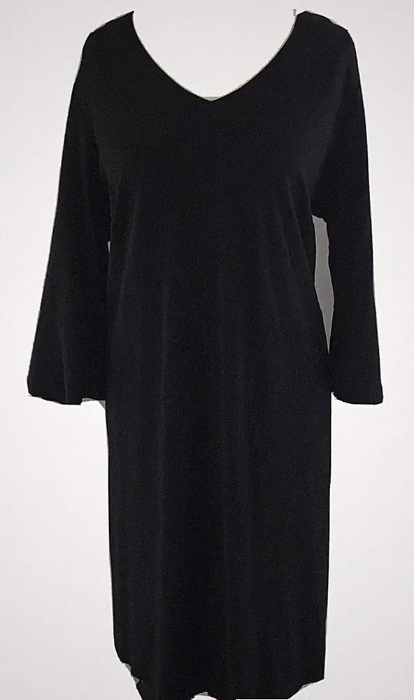 Ulla Popken Kleid 50/52 Bleistiftkleid Schwarz MIDI Curvy Neu Viskosemischung