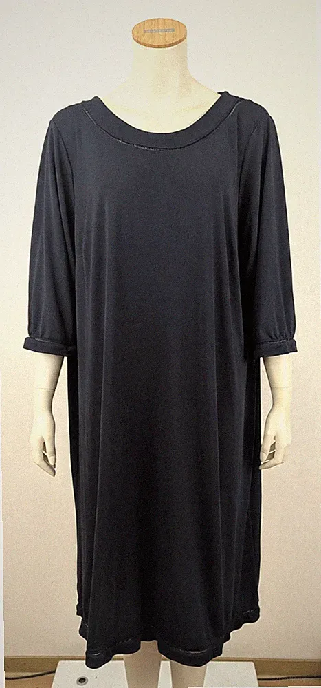 Ulla Popken Kleid Dunkelblau Gr. 58 - 60 marineblau Damenkleid 2604021