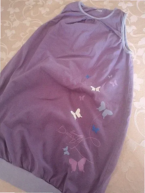 Vertbaudet Ballonkleid Kleid Lila Baumwolle 14 Anni, 162