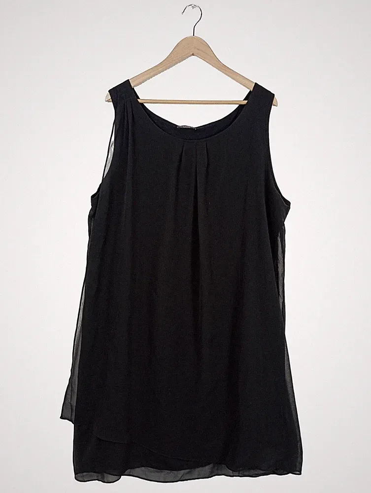 VIA APPIA DUE A-Linien Kleid Damen Kleid Gr. DE 46 schwarz Party-Look