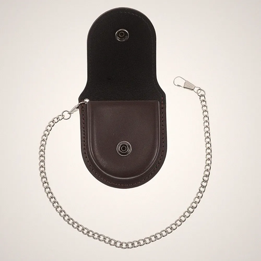 Vintage-Taschenuhr-Lederetui Taschenuhrgehäuse Uhrengehäuse Für Herren