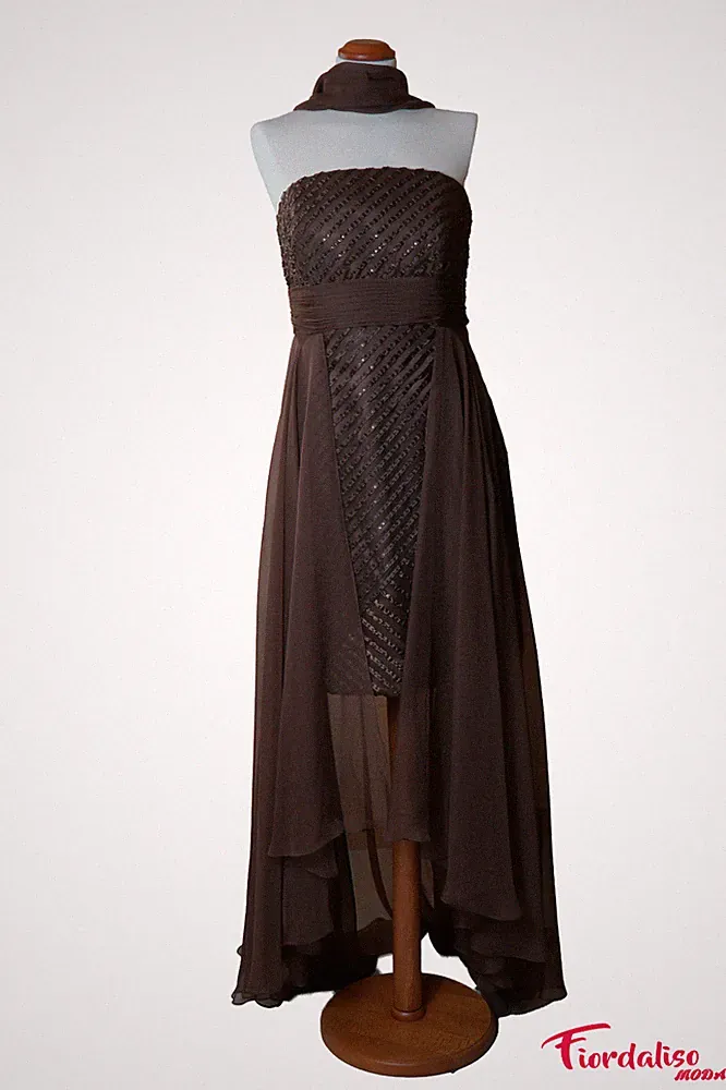 VIVALDI Damen Kleid lang elegantes Kleid Party Cocktail Gr. 48 SALE - 70%