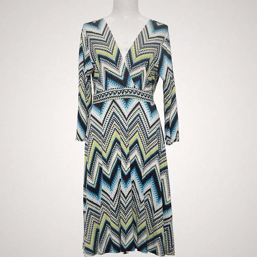 Wallis, Kleid, Größe: 42, model: a-linie , Blau/Grün/Schwarz/Mehrfarbig #0ZR