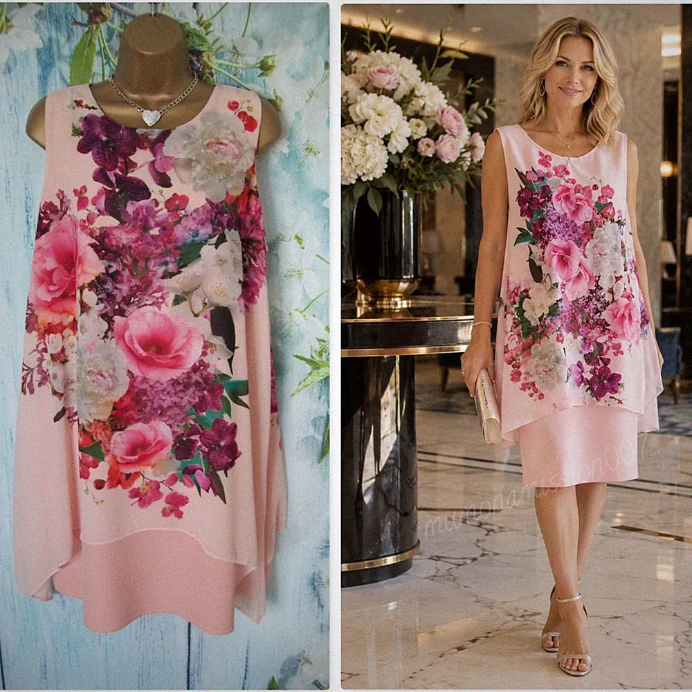 Wallis rosa Blumen Overlay Kleid Größe 18 Zierlich Chiffon Anlass Hochzeit Gast