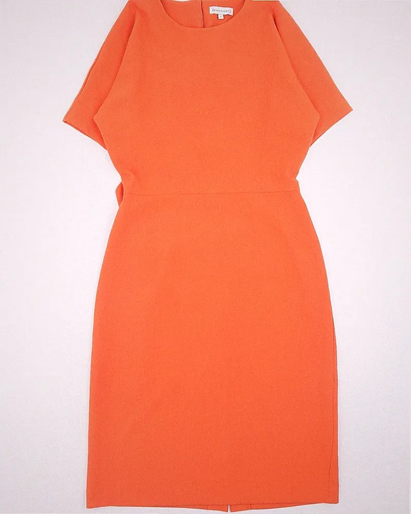 Fischgrätmuster Etui kleid