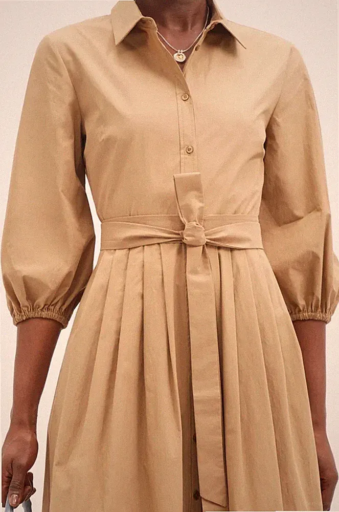 Weekend Max Mara Diana Shirt Dress - Camel CottonPoplin - Excellent Condition