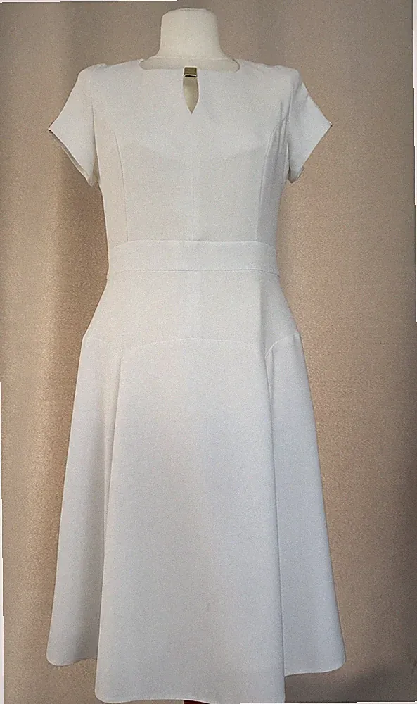 Weißes Vintage Kleid Gr. 40 Laura Sorrenti 90er Standesamt Business festlich