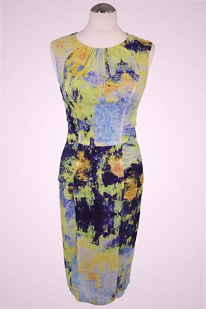 Whistles Damen Kleid Gr. 32 (UK 6) Mehrfarbig Etuikleid Dress