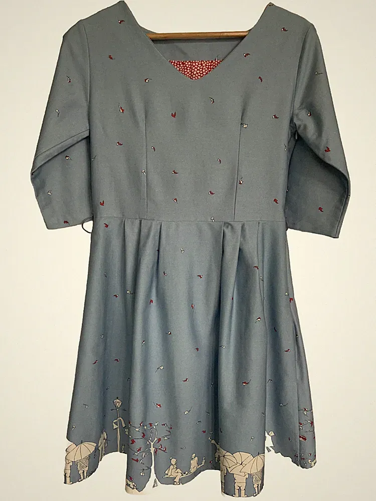 Winterkleid Damenkleid Weihnachten von "Poppy" Sammlerstück gr. 38 Neuwertig