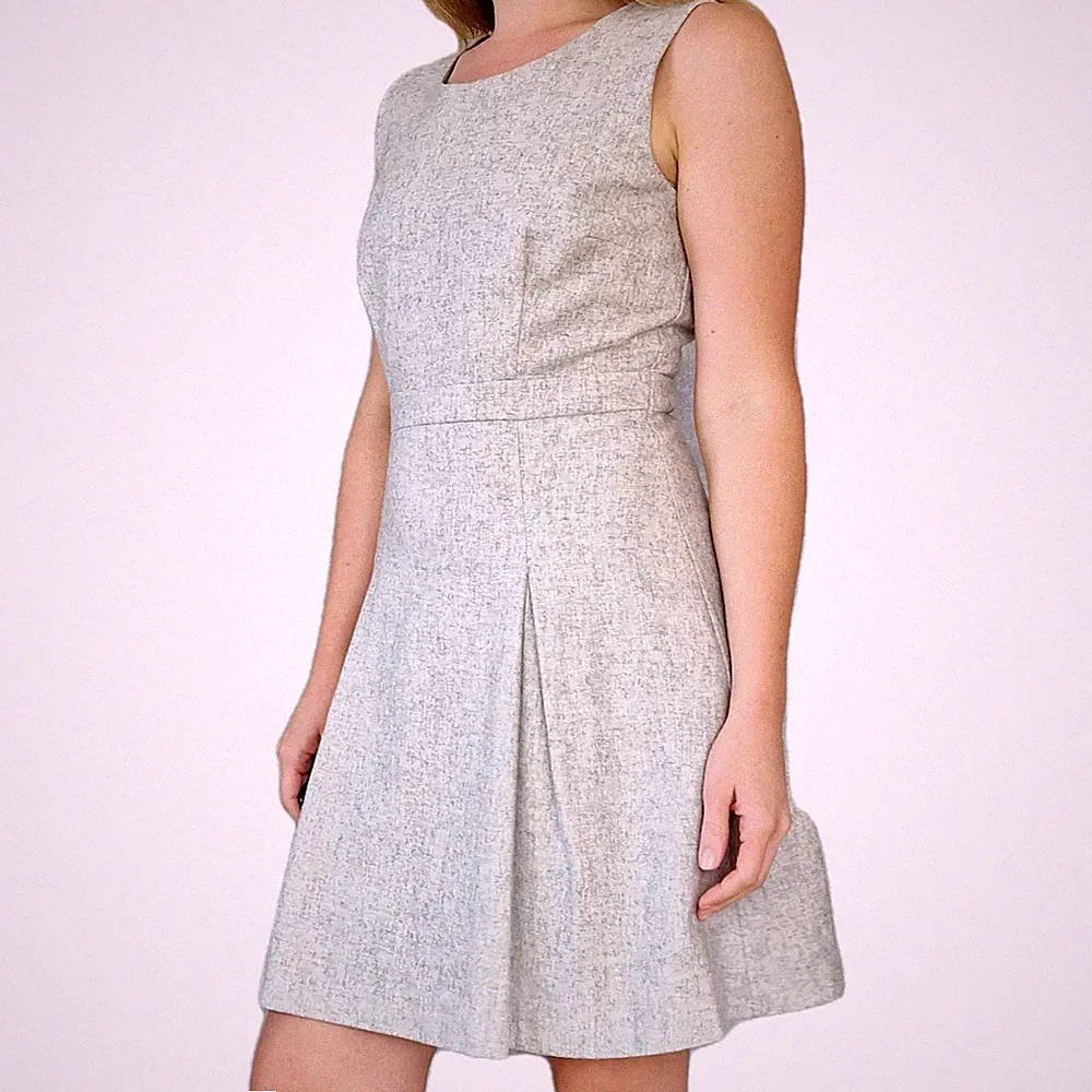 Wollkleid Orsay Gr 38 M Kleid A-Linie Wolle Knielang Klassisch Ärmellos