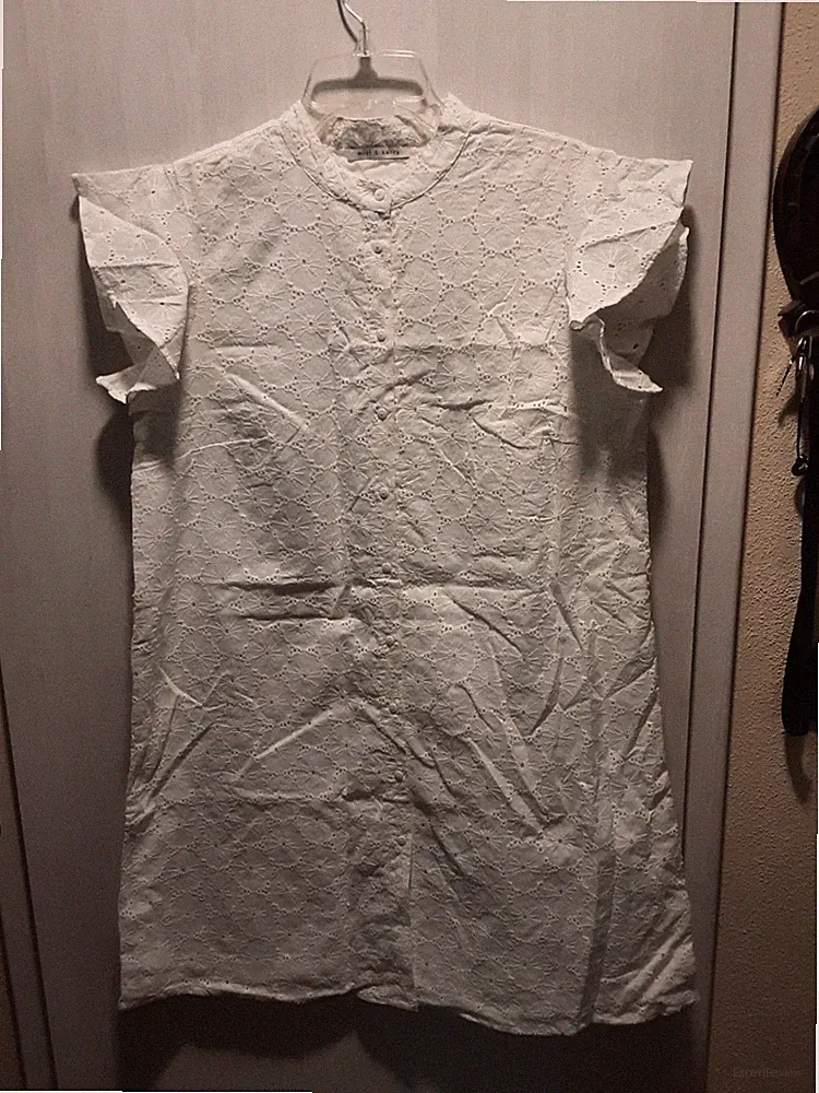 Wollweiss Kleid, Mint & Berry Größe 40