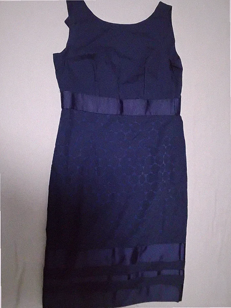 Wunderschönes Esprit Kleid Abschlusskleid Gr. 32 Dunkelblau dots, Konfirmation