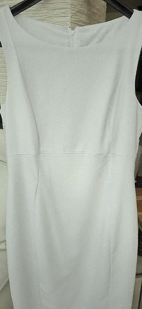 Wunderschönes Sommerkleid Damen Etuikleid 38 weiß