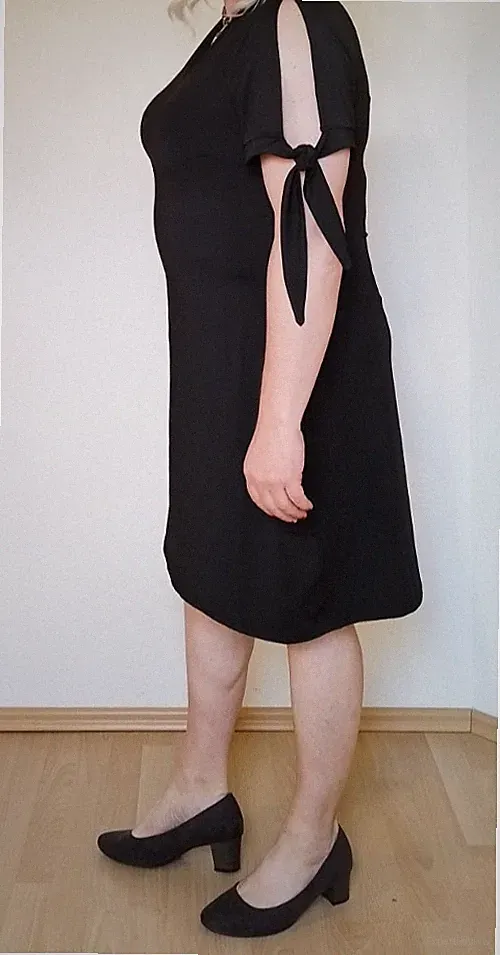 XL Jerseykleid Shirtkleid Gr. 44/46 XL Stretch, A-Linie, Maße im Text!
