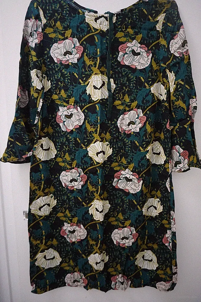Yessica Boho Kleid Lagenlook Tunika Volant Blumen Motiv Gr 38 gut erhalten