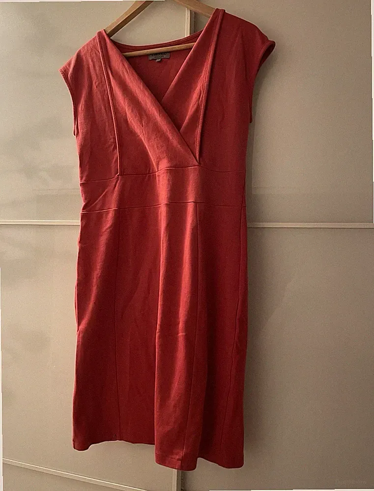 Zalando Essentials Etuikleid Gr. L, ärmellos knielang, 100% Baumwolle