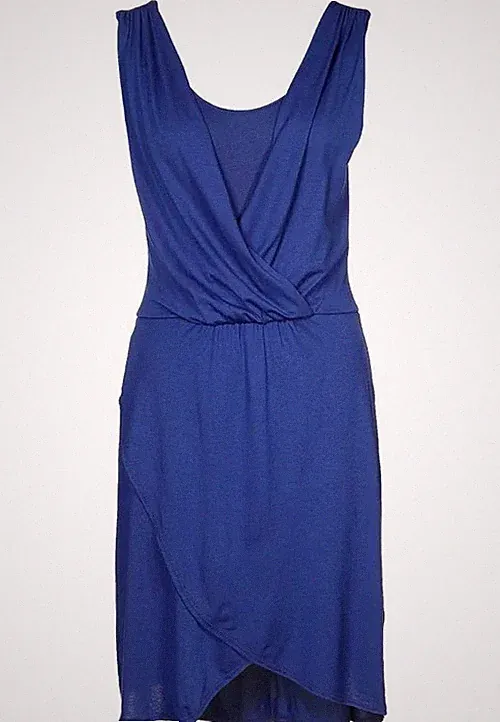Zalando Essentials Kleid Größe M Navy Blue Festkleid Cocktail Wickelkleid Neu
