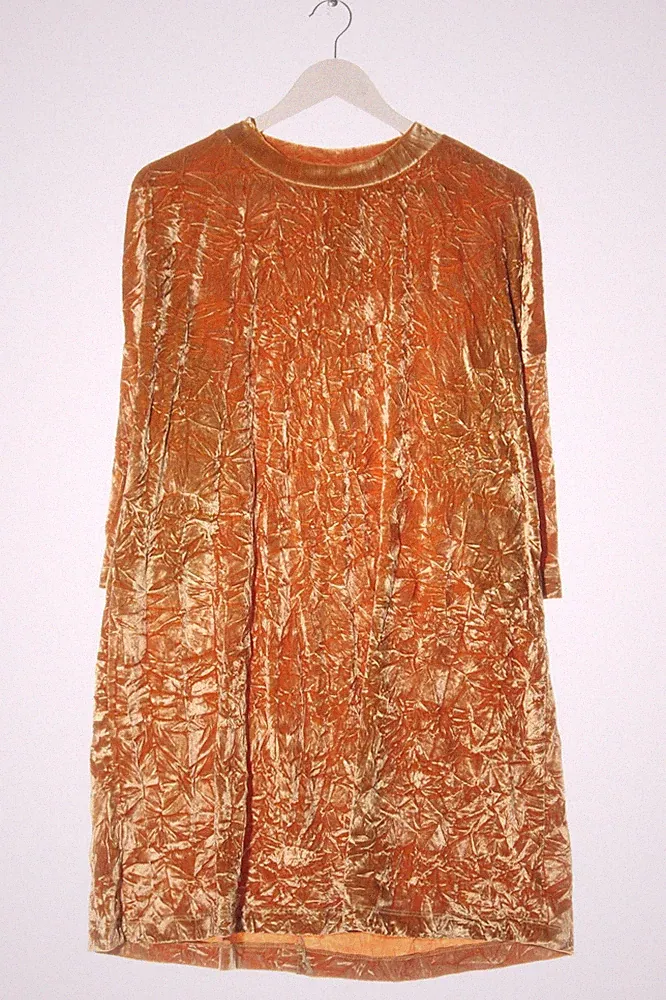ZARA A-Linien Kleid Damen Kleid Gr. DE 38 hellorange Casual-Look