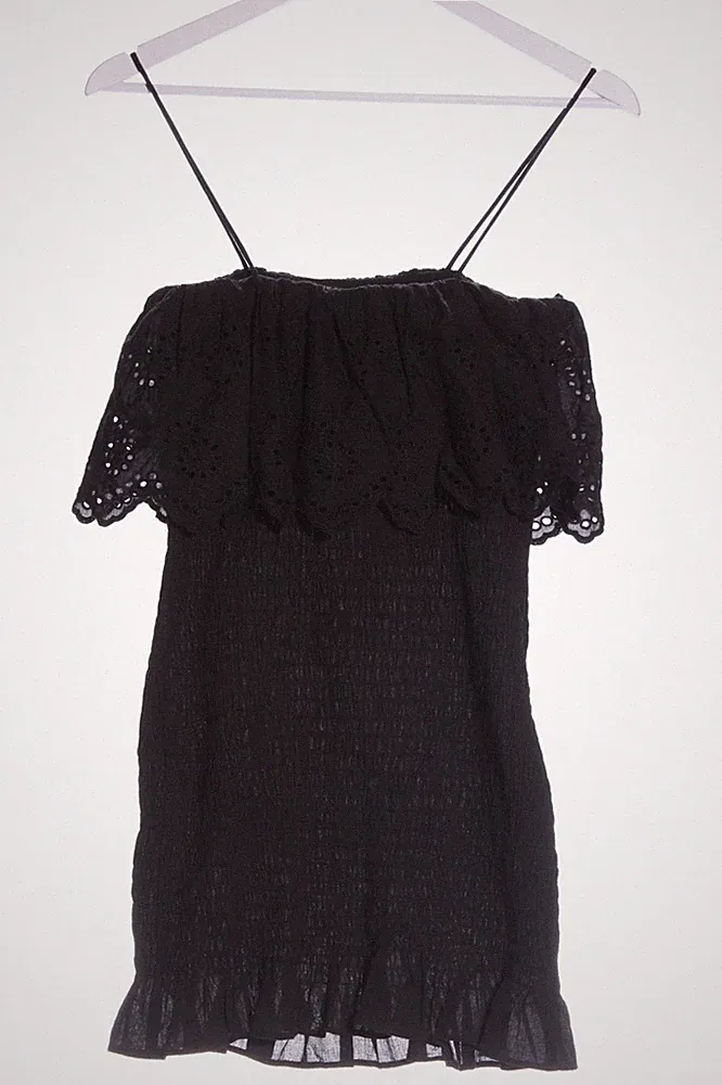 ZARA Etuikleid Damen Kleid Gr. DE 38 schwarz Elegant