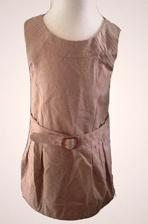 ZARA Kleid 104 Camel Etuikleid 3-4 Jahre Kleidchen Braun Beige Neuwertig