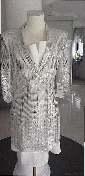 Zara Kleid Hochzeit Blazer Elegant METALLIC BLAZER