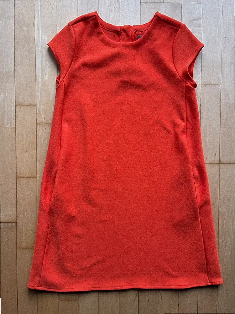 ZARA KNIT Frühling/Sommer Kleid, A-Line, orange, Gr.M