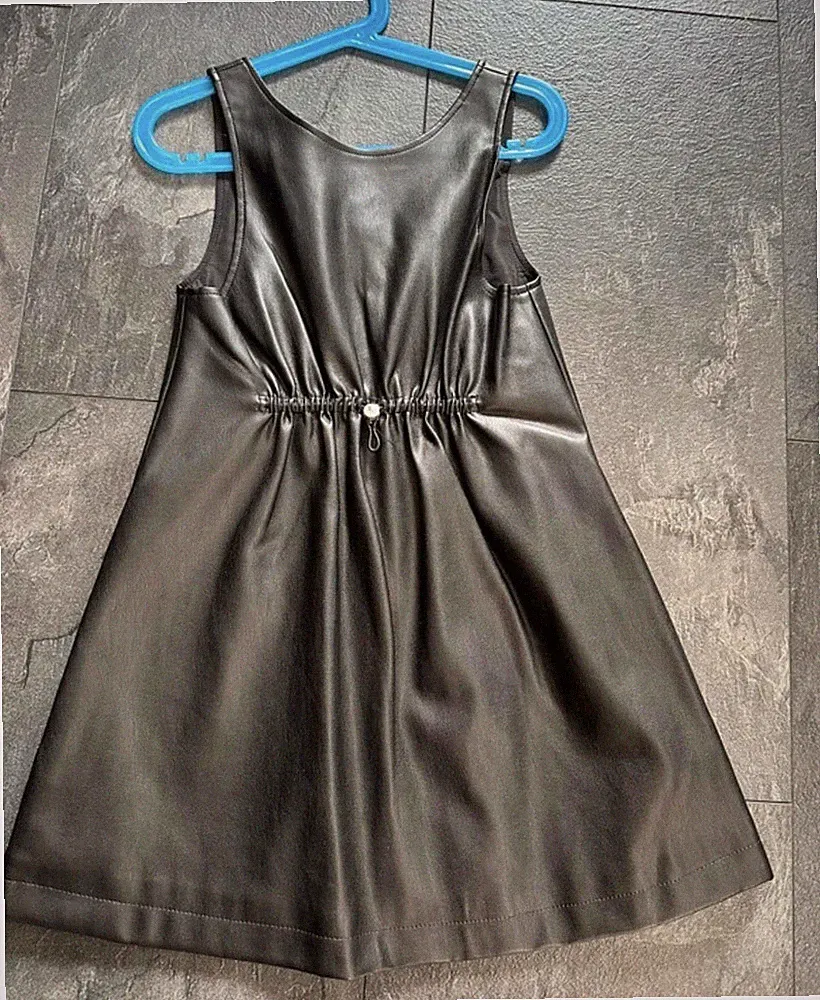 Zara Leder Kleid Mädchen