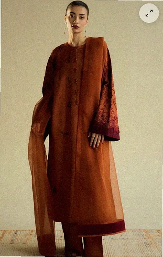 Zara Shahjahan - Preloved - 3 Piece Stitched - Size Small